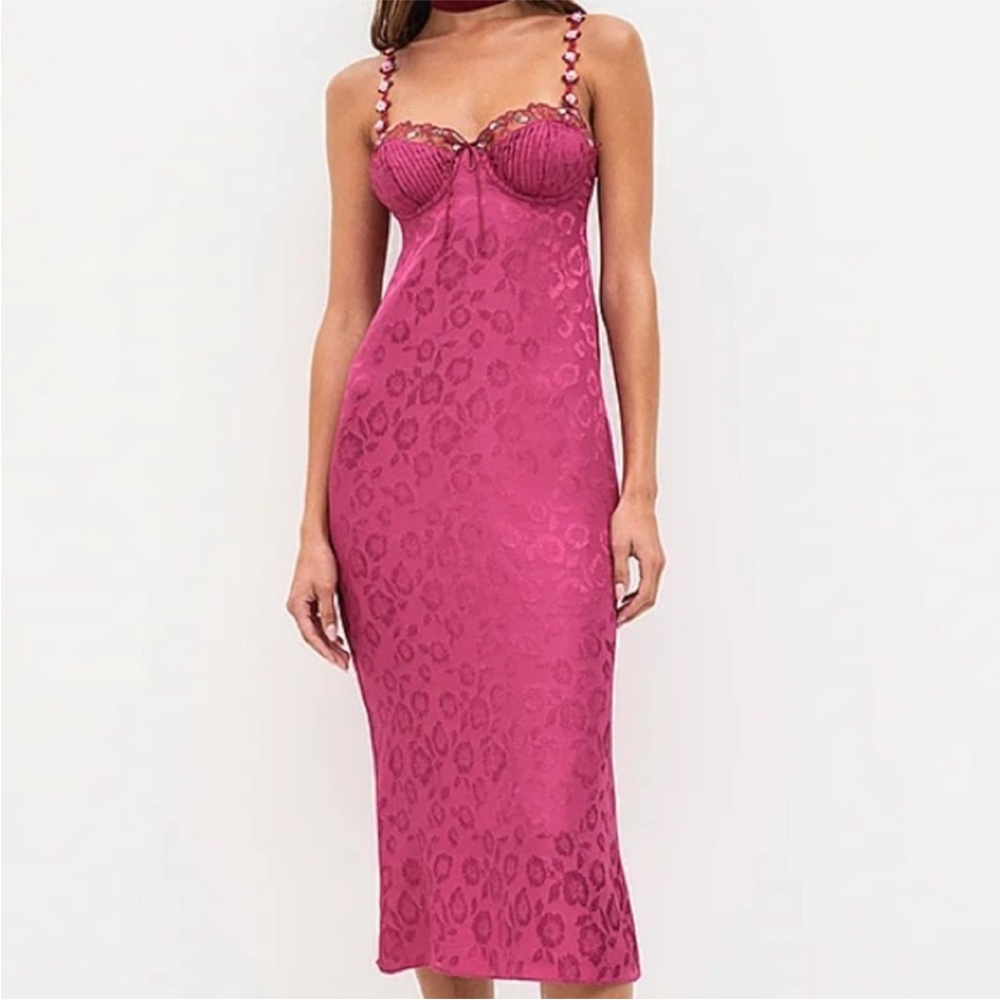 For love and lemons Colette Midi slip Dress